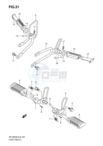 RV125 (E19) VanVan drawing FOOTREST