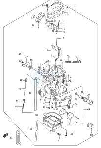 DR-Z250 (E24) drawing CARBURETOR