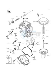 ZX 600 D [NINJA ZX-6] (D1) [NINJA ZX-6] drawing CARBURETOR PARTS