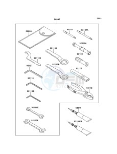 VERSYS_ABS KLE650DEF XX (EU ME A(FRICA) drawing Owner's Tools