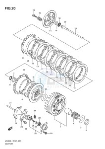 VL800 (E2) VOLUSIA drawing CLUTCH