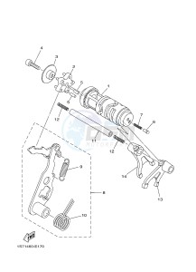 T135 T135FI CRYPTON X (5D67) drawing SHIFT CAM & FORK