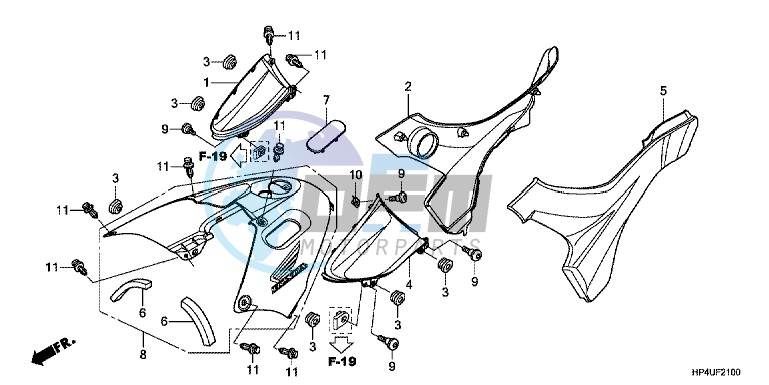 SIDE COVER/ TANK COVER