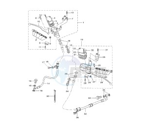 VP X-CITY 250 drawing MASTER CYLINDER