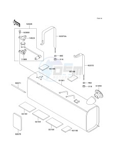 KAF 950 A [MULE 2510 DIESEL] (A1-A3) [MULE 2510 DIESEL] drawing FUEL TANK