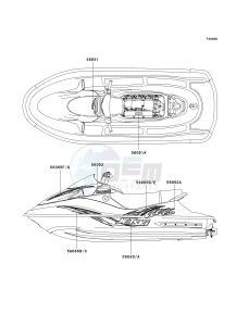 JH 1200 A [ULTRA 150] (A1-A4) [ULTRA 150] drawing DECALS-- BLUE- --- JH1200-A4- -