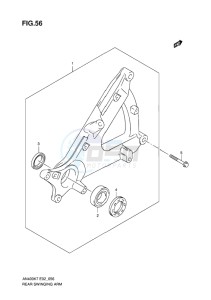 AN400 BURGMAN EU-UK drawing REAR SWINGING ARM