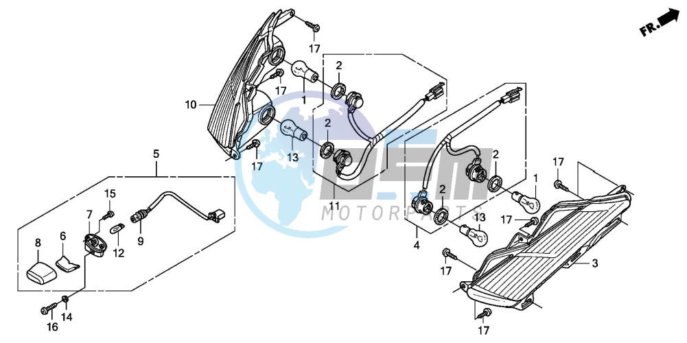 REAR COMBINATION LIGHT (FES1253-5)(FES1503-5)