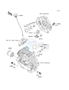 KAF 400 B [MULE 600] (B6F-B9F) B9F drawing OIL PUMP_OIL FILTER