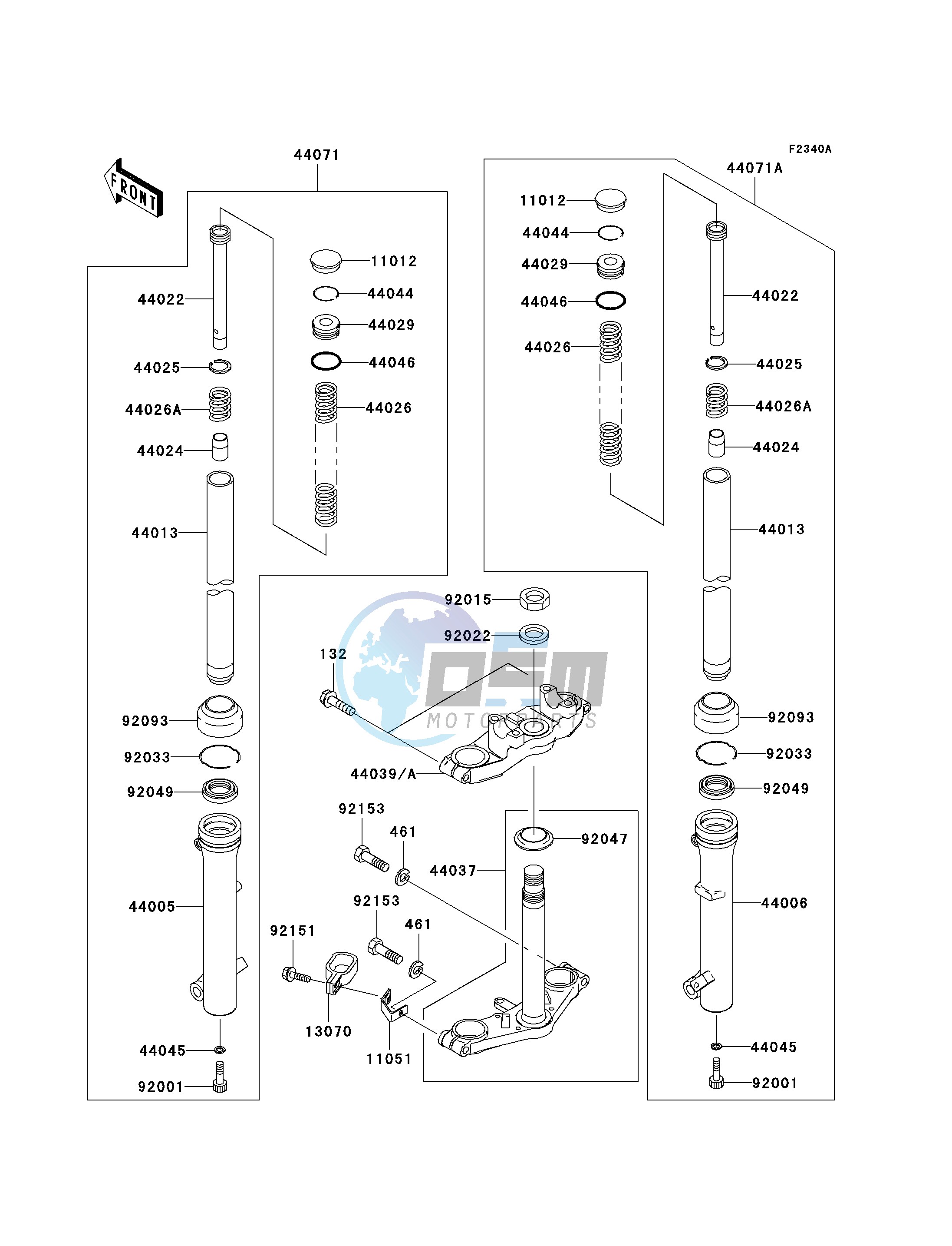 FRONT FORK-- A7F - A9FA- -