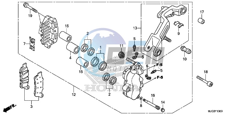 L. FRONT BRAKE CALIPER