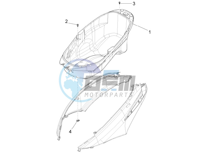 Helmet box - Undersaddle