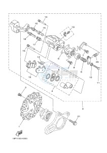 YFZ450R YFZ45YSSH YFZ450R SPECIAL EDITION (BW26) drawing REAR BRAKE CALIPER