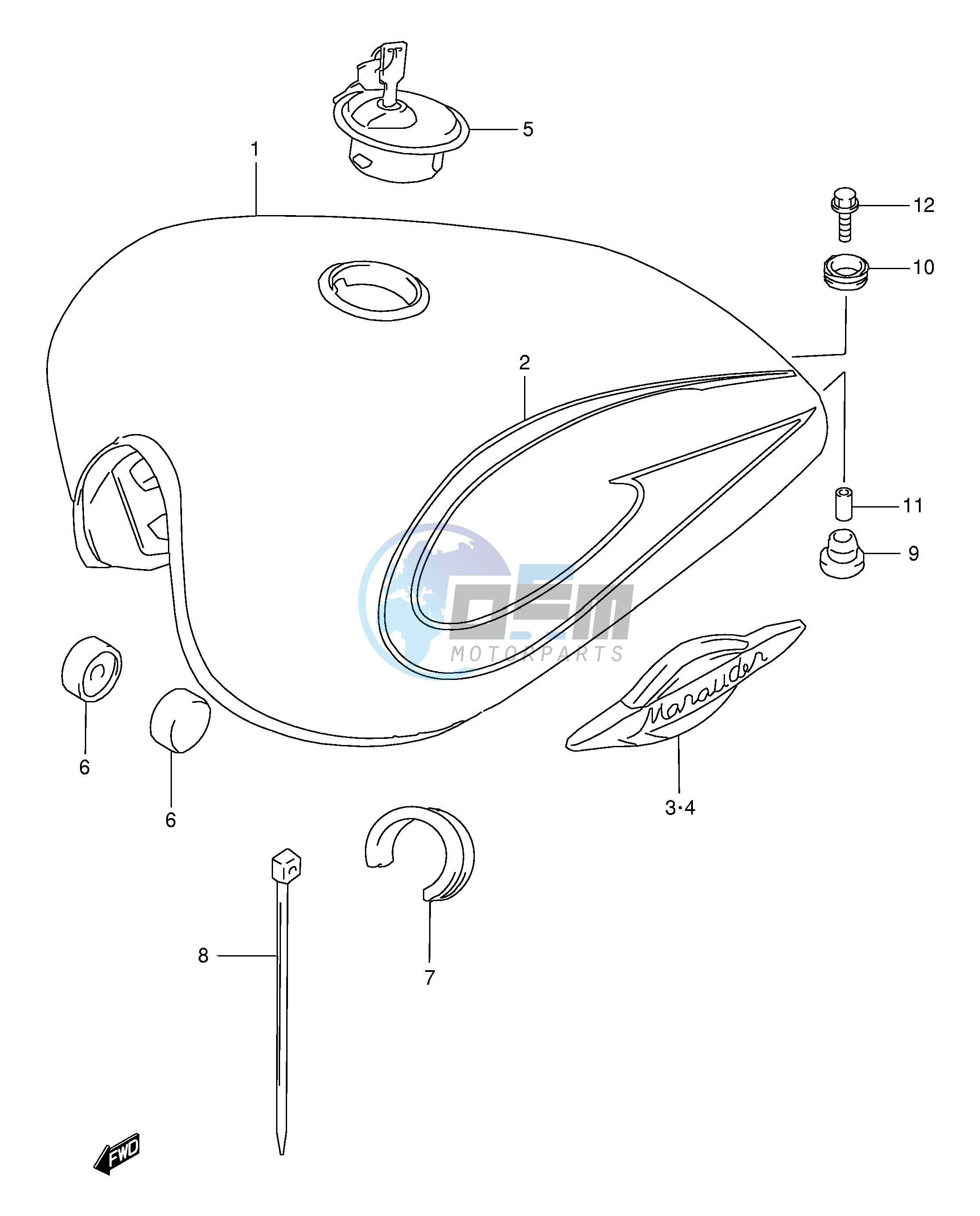 FUEL TANK (MODEL Y)