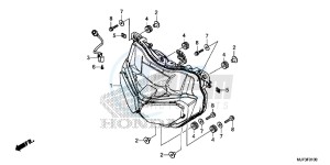 CRF1000AG CRF1000 - Africa Twin - ABS Europe Direct - (ED) drawing HEADLIGHT