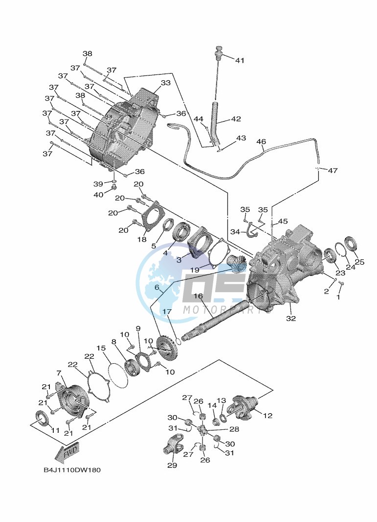 MIDDLE DRIVE GEAR