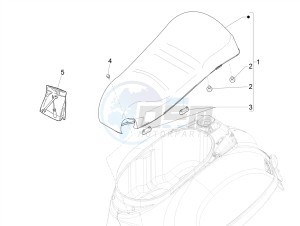 GTS 300 HPE 4T-4V IE ABS E4 (NAFTA) drawing Saddle/seats