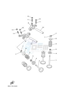 YXM700E YXM700PE YXM700PE (1XP4) drawing VALVE