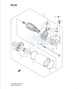 GSX1300R drawing STARTING MOTOR