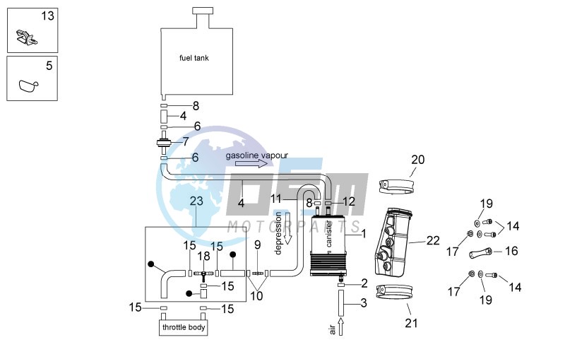 Fuel vapour recover system