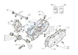 Ark AC 25 Blue-Matt Black 50 drawing Crankcase – Crankshaft