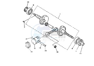 YM BREEZE 50 drawing CRANKSHAFT PISTON