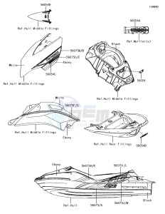 JET SKI ULTRA 310R JT1500NJF EU drawing Decals