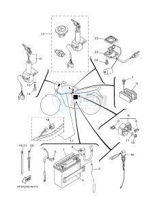 FZ8-S FZ8 FAZER 800 (4P2K 4P2L 4P2M) drawing ELECTRICAL 1