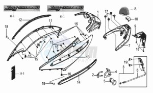 GTS250 INJECTION drawing COWLING