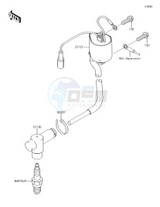 KX85-II KX85DJF EU drawing Ignition System