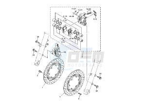 TDM ABS 900 drawing FRONT BRAKE CALIPER