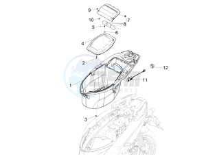 TYPHOON 50 2T EURO 4 (EMEA-APAC) drawing Helmet housing - Undersaddle