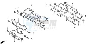 TRX350TM RANCHER drawing CARRIER