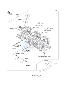 JT 900 D [900 STX] (D1) [900 STX] drawing CARBURETOR