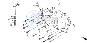 VT750CD3 drawing RIGHT CRANKCASE COVER