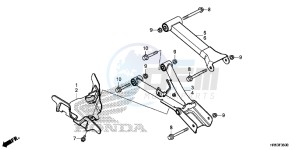 TRX500FM5F TRX500FM Europe Direct - (ED) drawing REAR ARM