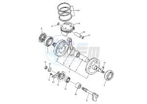 YZ F 426 drawing CRANKSHAFT PISTON MY01