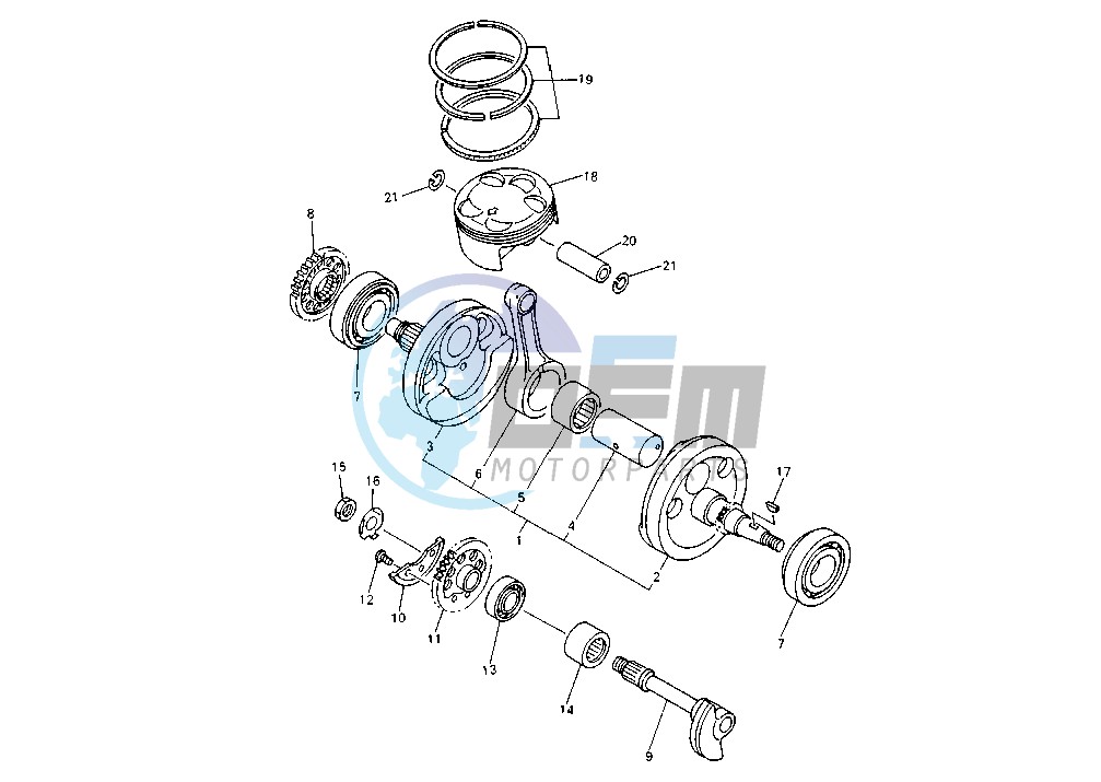 CRANKSHAFT PISTON MY01