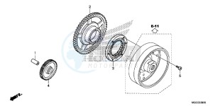 VFR1200FDF VFR1200F Dual Clutch E drawing STARTING CLUTCH