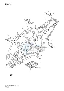 LT-Z400 (E28-E33) drawing FRAME