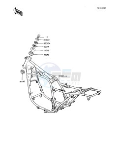 KZ 1100 A [SHAFT] (A1-A3) [SHAFT] drawing FRAME