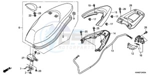 WW125D PCX125 - WW125 UK - (E) drawing SEAT