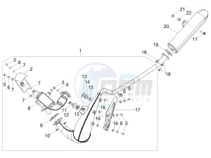 SX 50 LOW SEAT E4 (EMEA) drawing Exhaust pipe