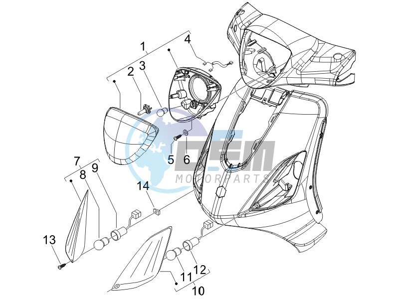 Head lamp - Turn signal lamps