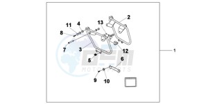 VT750CA9 Europe Direct - (ED / MME) drawing SADDLEBAG MOUNT B