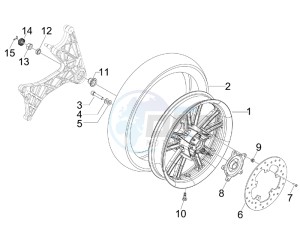 SR 300 Max drawing Rear Wheel