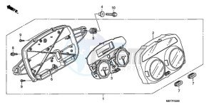 XL1000VA9 France - (F / ABS CMF) drawing METER