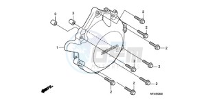 CBF1000A9 France - (F / ABS CMF) drawing A.C. GENERATOR COVER