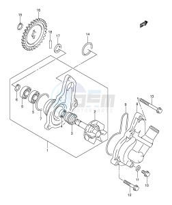 DR-Z400 (E3-E28) drawing WATER PUMP