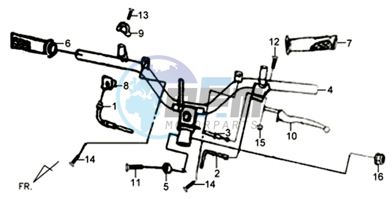 HANDLEBAR / BRAKE LEVERS /CABLES